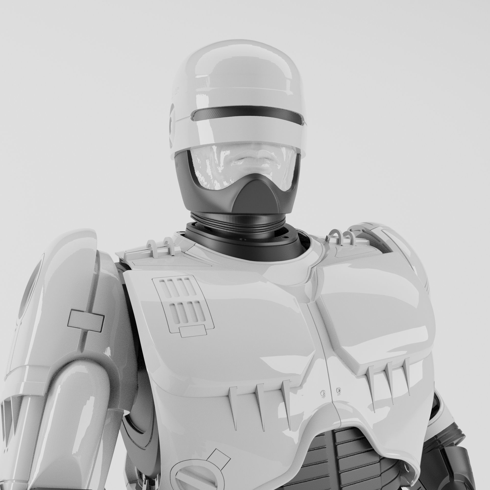 ROBOCOP STATUE FOR 3D PRINTING 3D print model_17