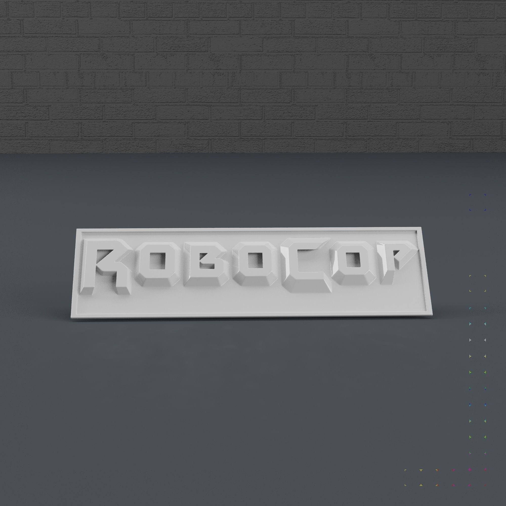 ROBOCOP STATUE FOR 3D PRINTING 3D print model_9
