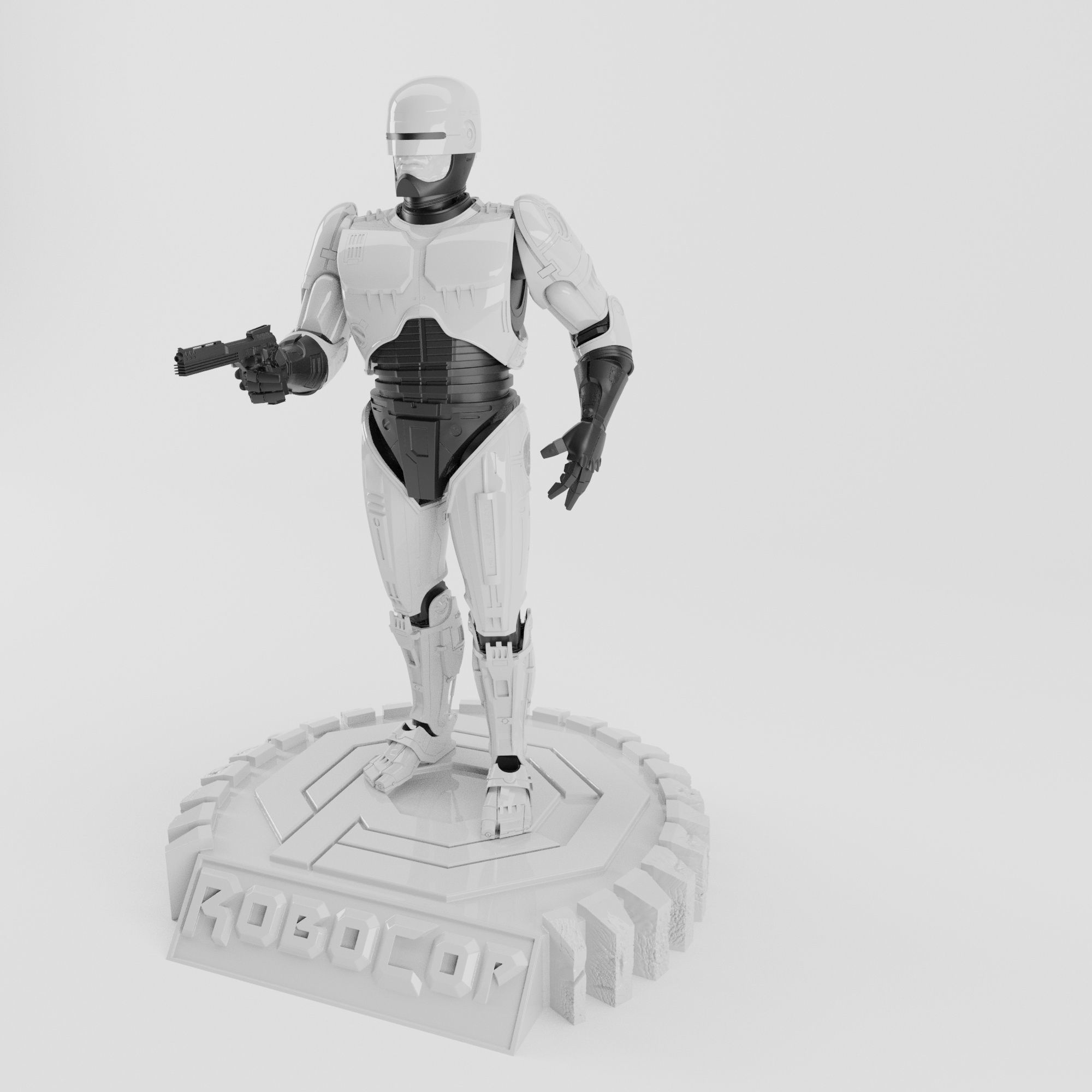 ROBOCOP STATUE FOR 3D PRINTING 3D print model_11