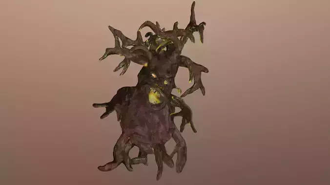Monster Ugly Tree Low-poly 3D model