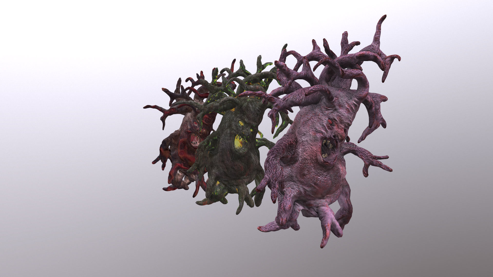 Monster Ugly Tree Low-poly 3D model_6