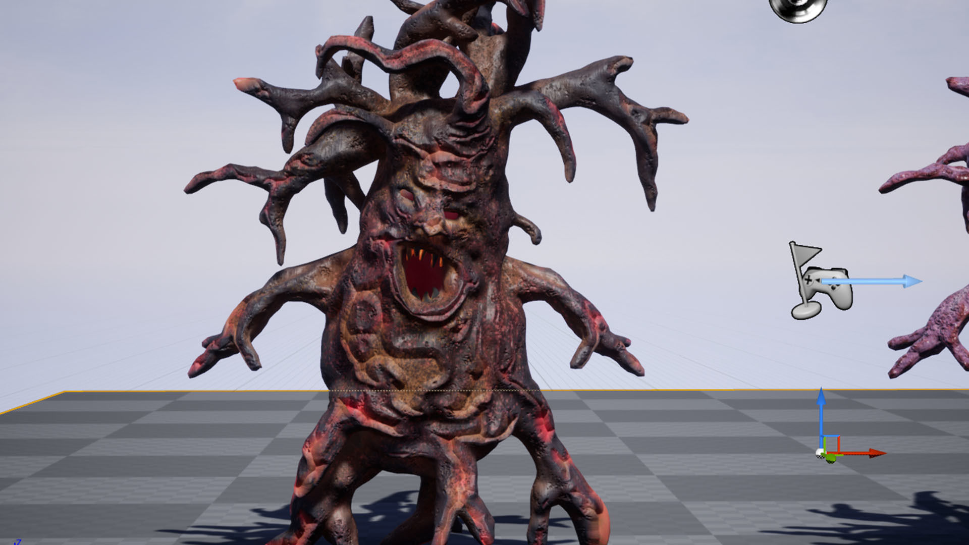 Monster Ugly Tree Low-poly 3D model_10