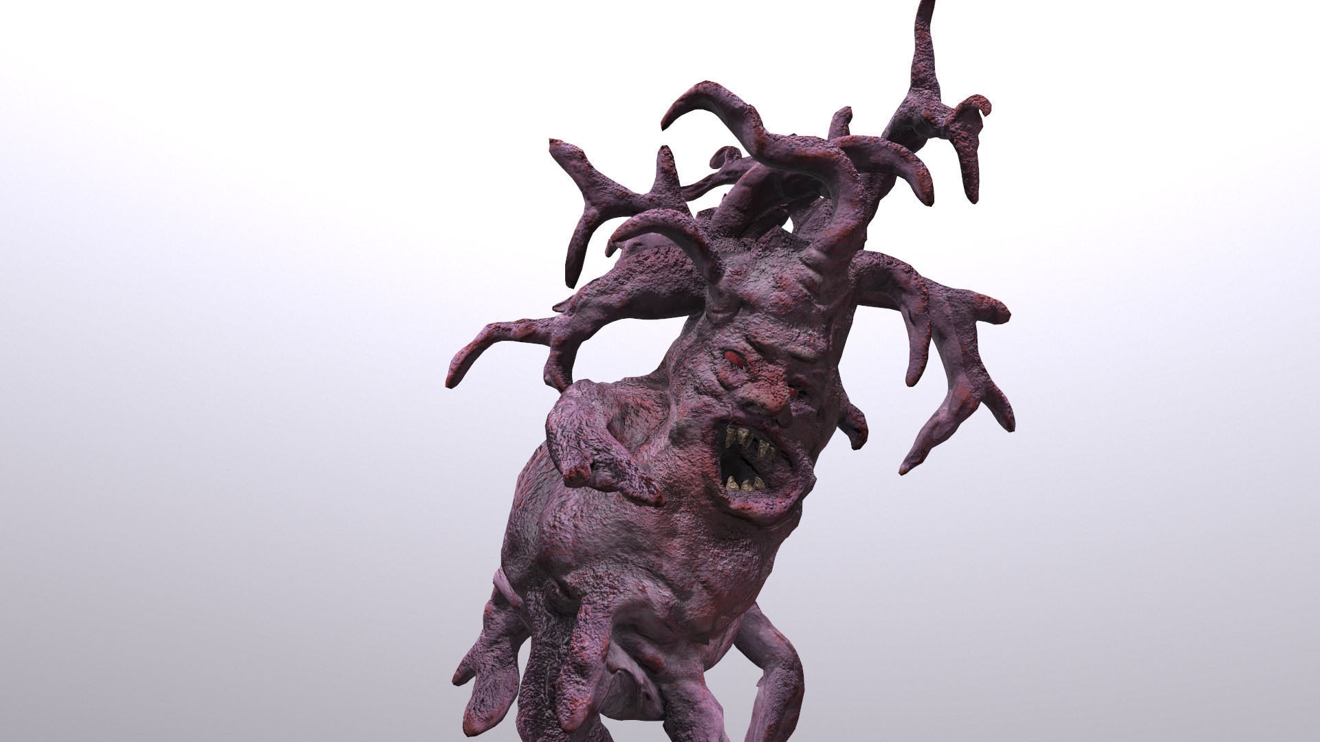 Monster Ugly Tree Low-poly 3D model_5