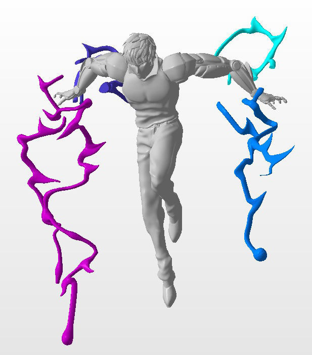 Genos One Punch Man 3D print model_10