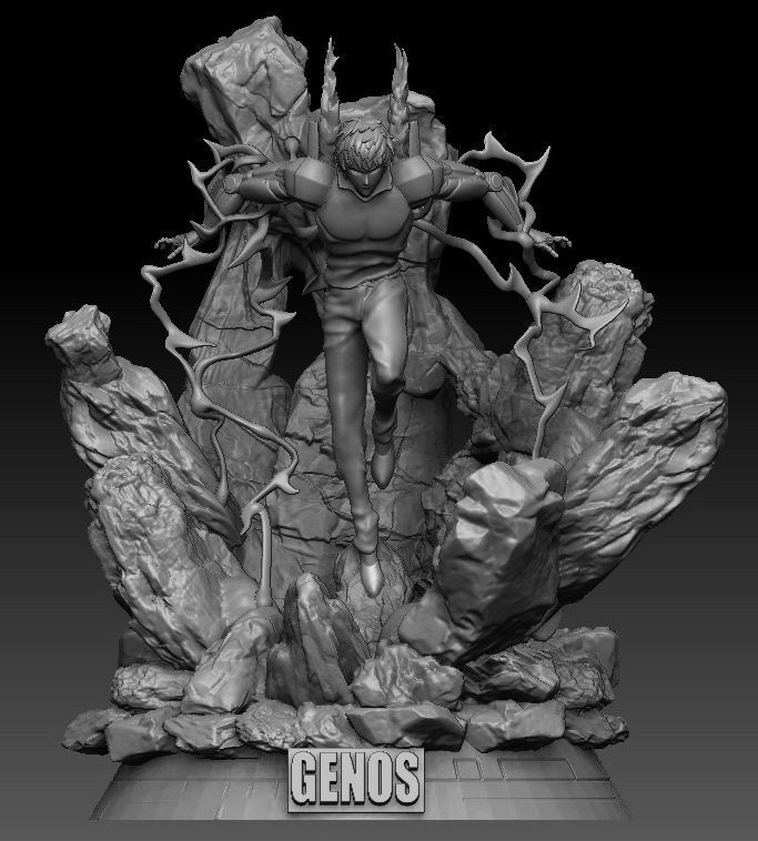 Genos One Punch Man 3D print model_1