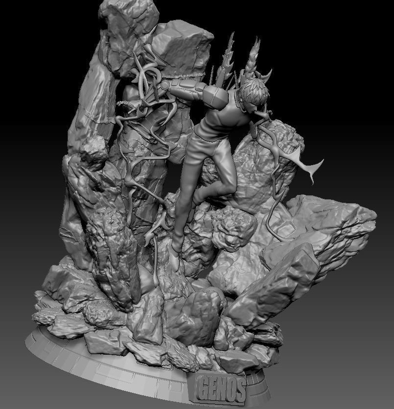 Genos One Punch Man 3D print model_5