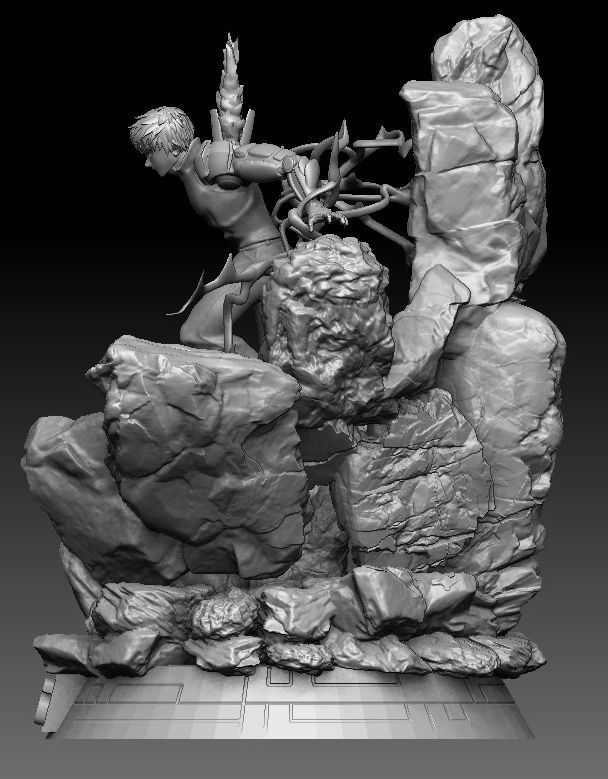 Genos One Punch Man 3D print model_4