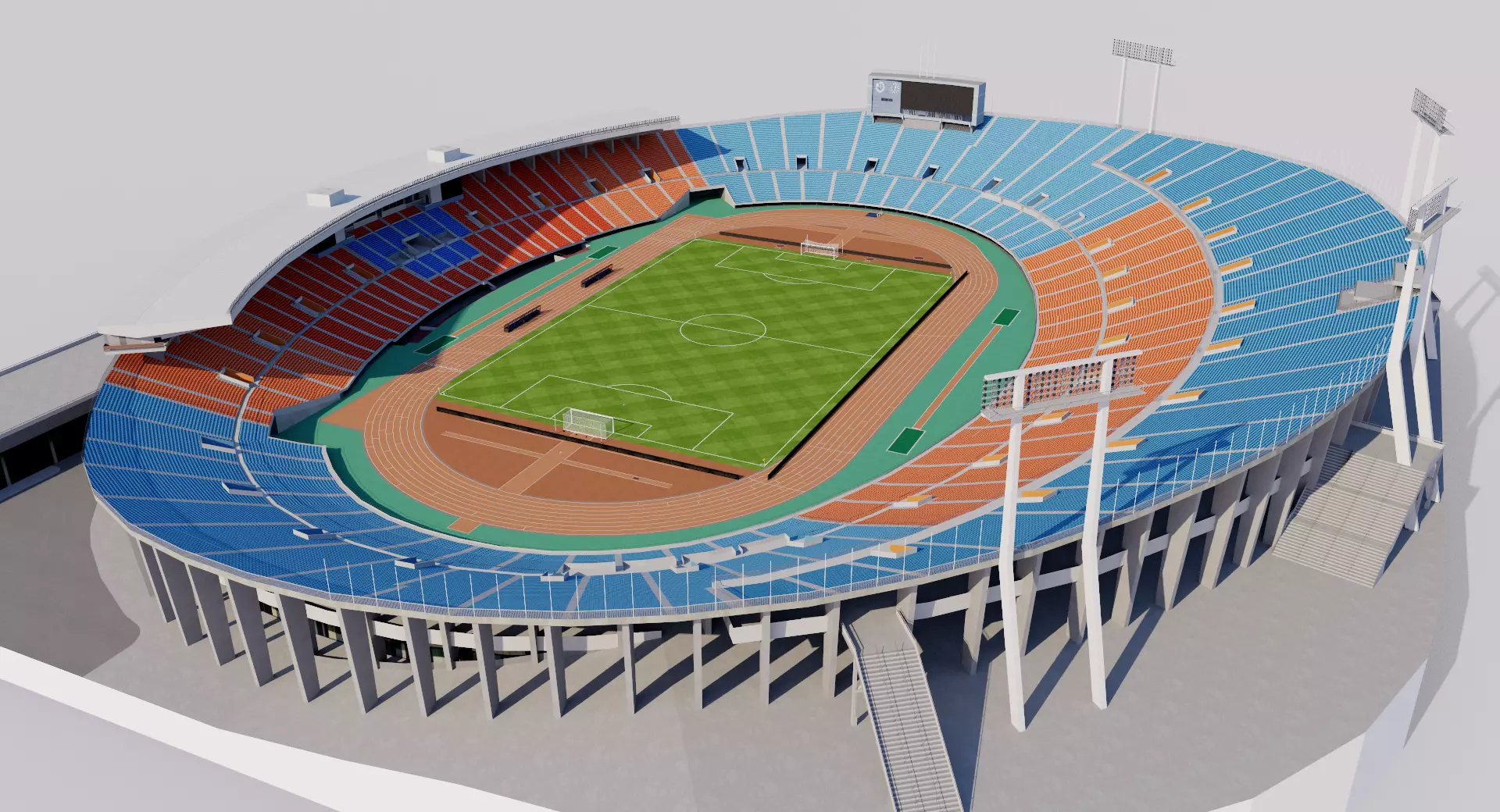Old National Stadium Tokyo - Japan 3D model