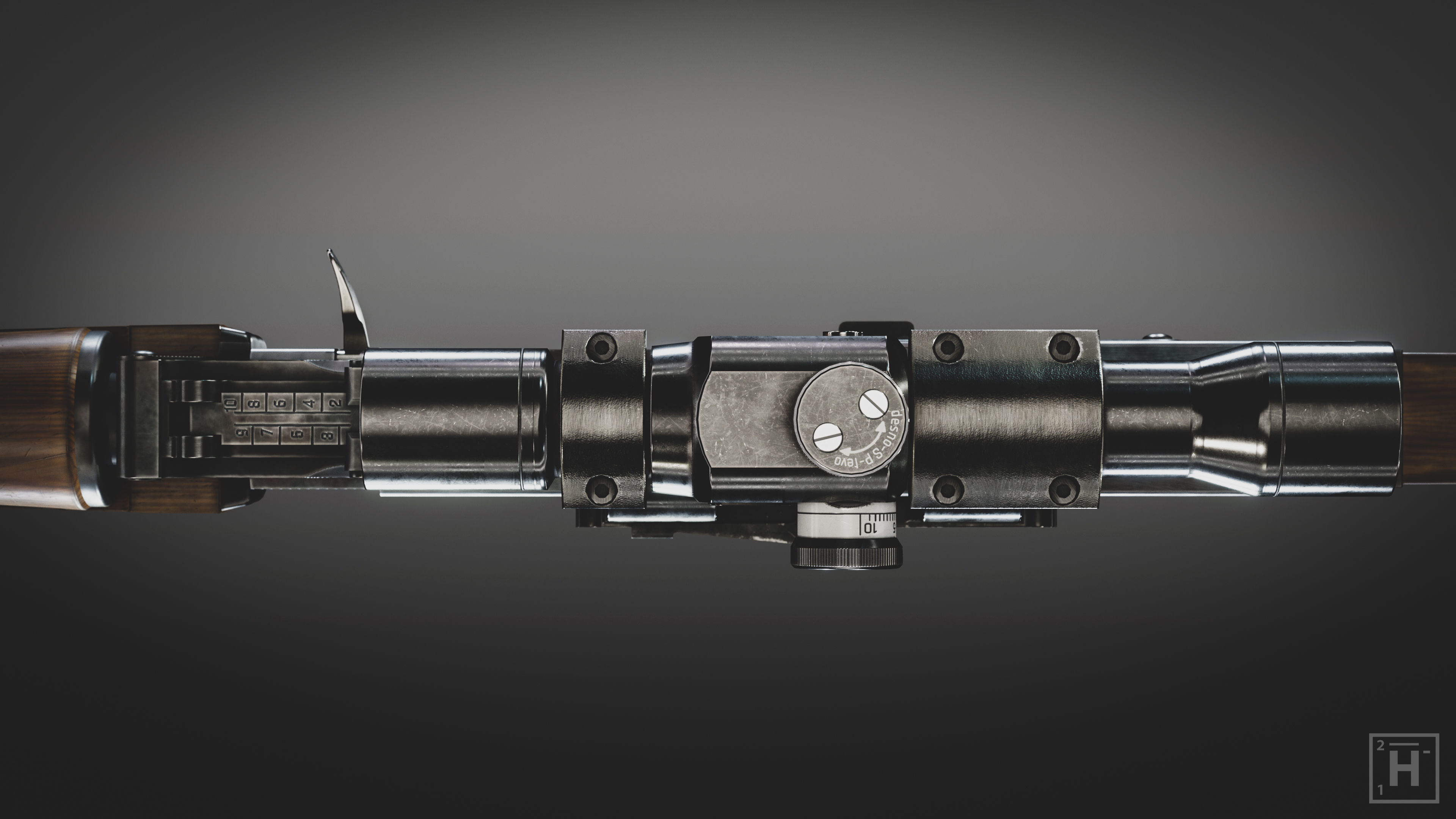 M76 DMR Low-poly 3D model_5