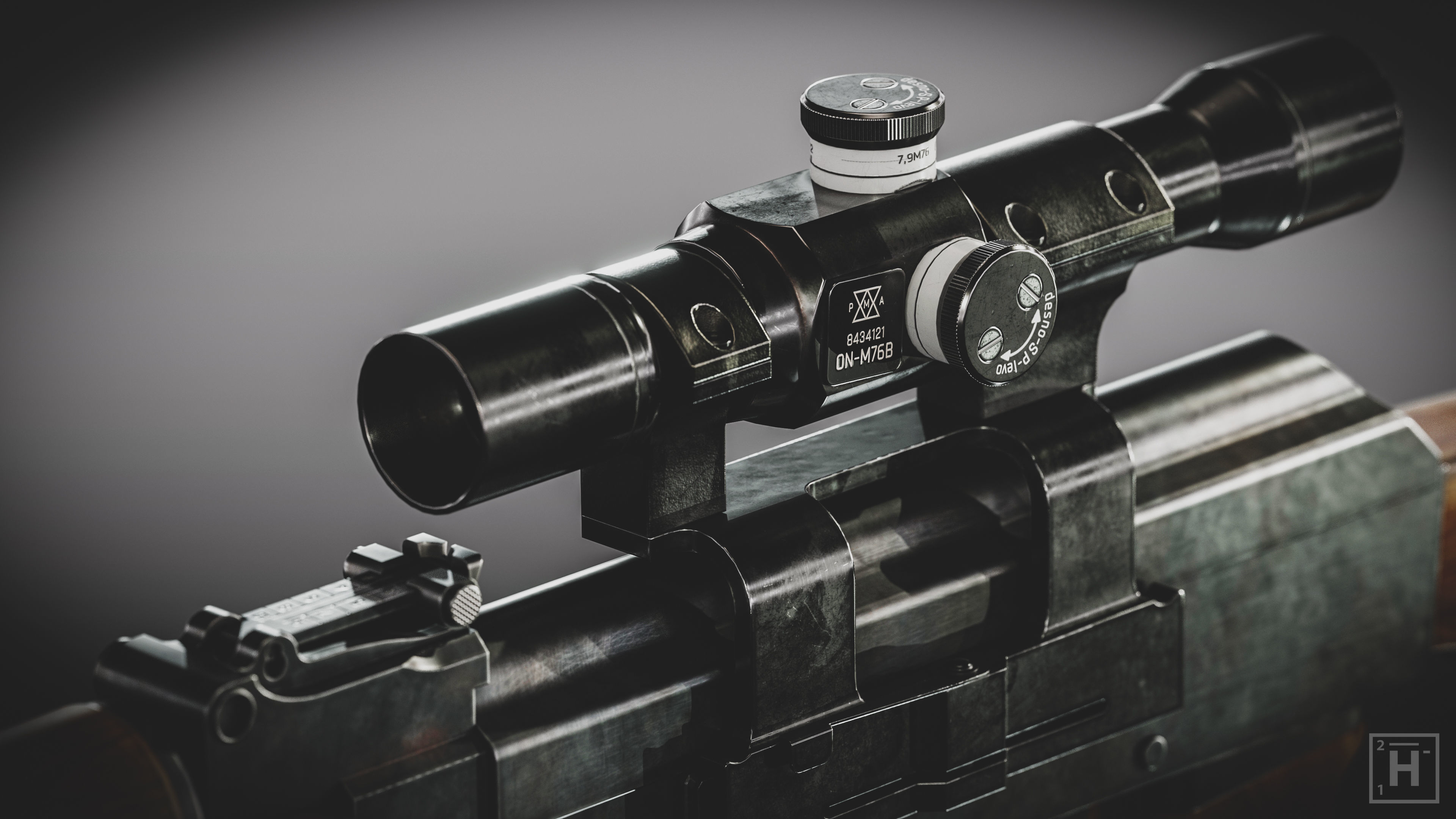 M76 DMR Low-poly 3D model_2