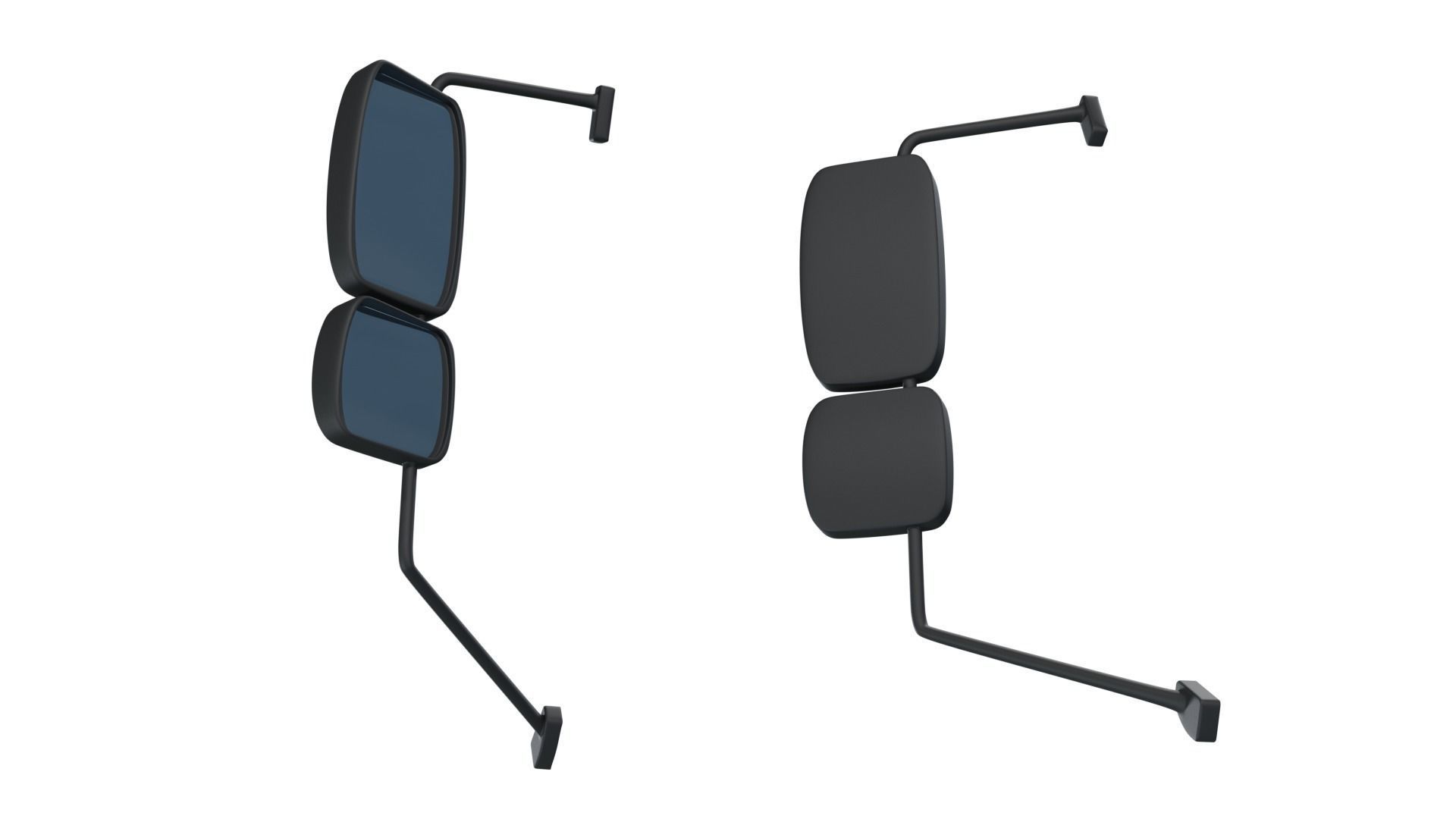 Truck mirrors Low-poly 3D model_3
