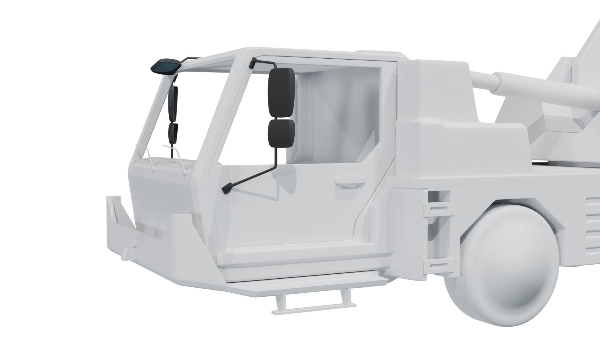 Truck mirrors Low-poly 3D model_16