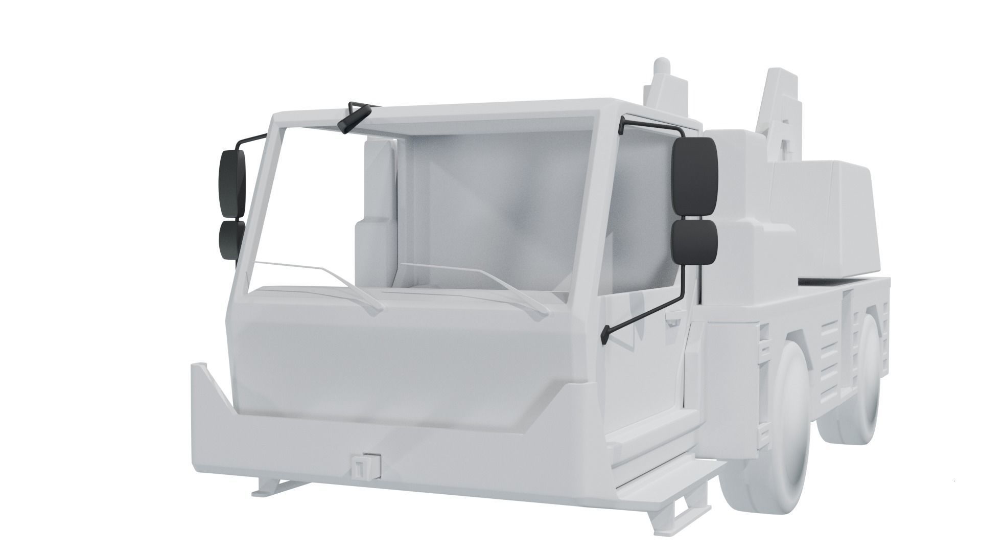 Truck mirrors Low-poly 3D model_18