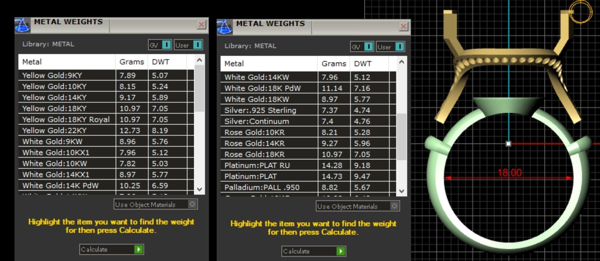 ring with a big stone 3D print model_4