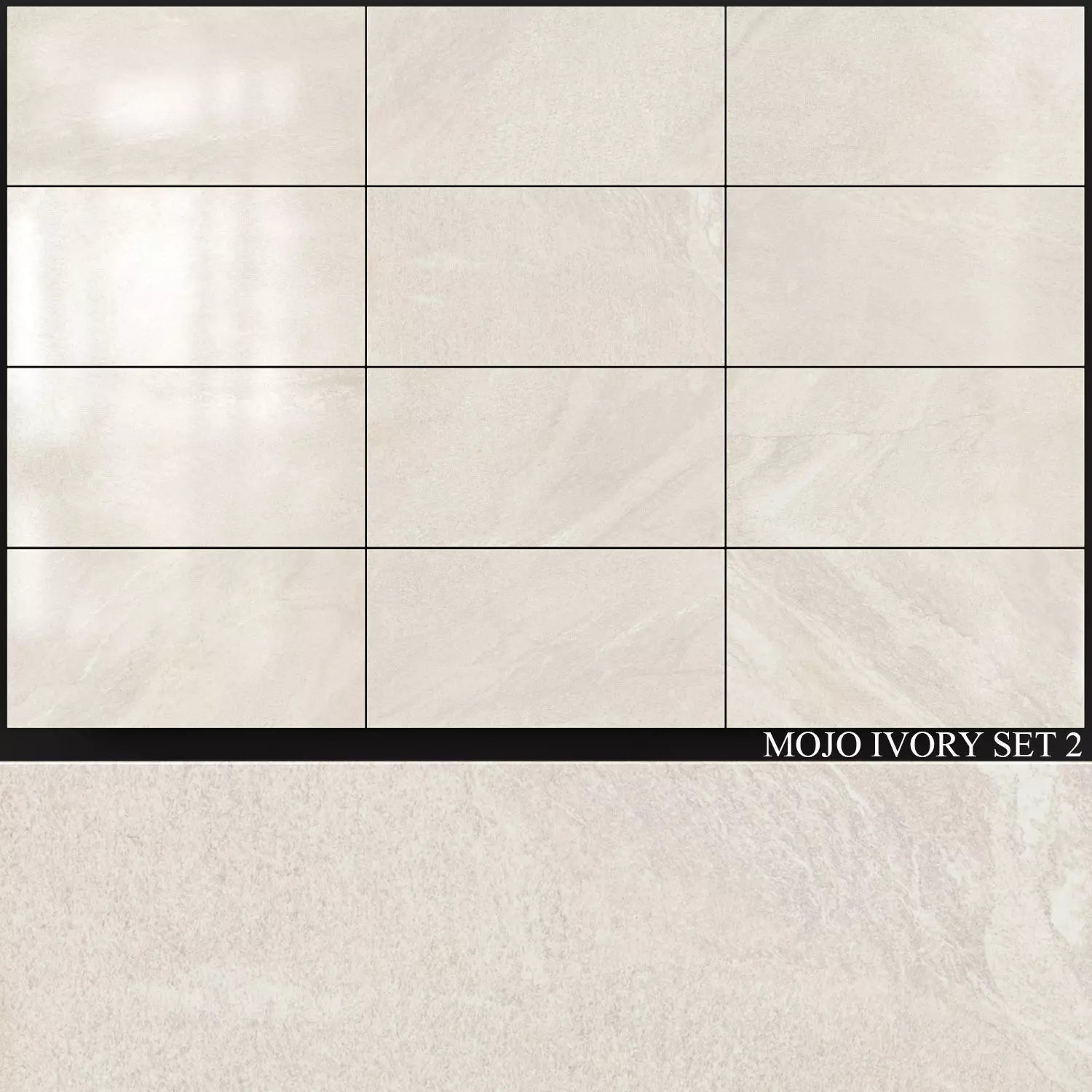 Yurtbay Seramik Mojo Ivory Set 2 3D model_0