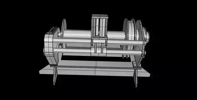  Trawler net winch 3D print model