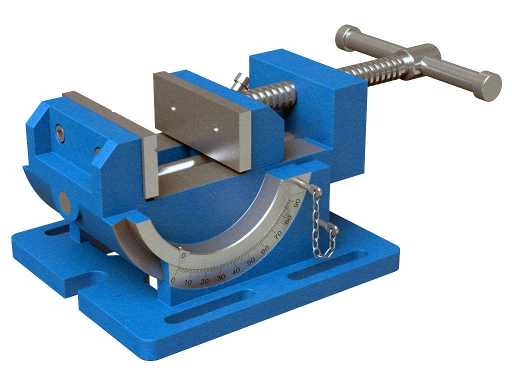 Angle Vise 3D model_1