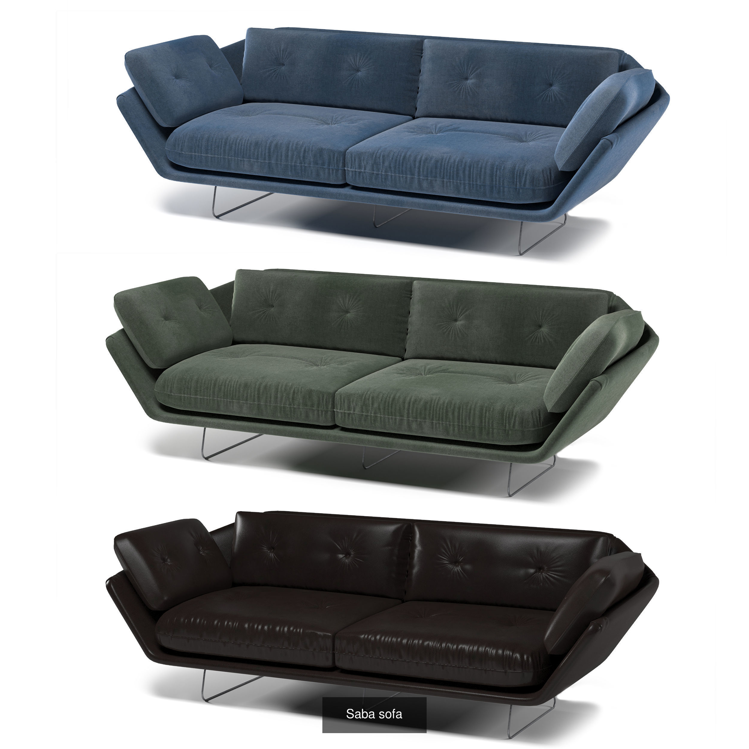 Exclusive Sofa pack 3D Model Collection_6