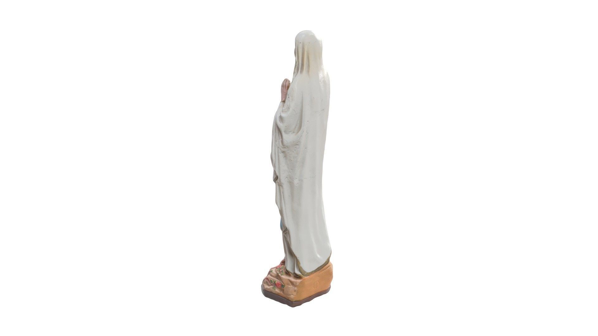 Statue - St Mary Painted Low-poly 3D model_5