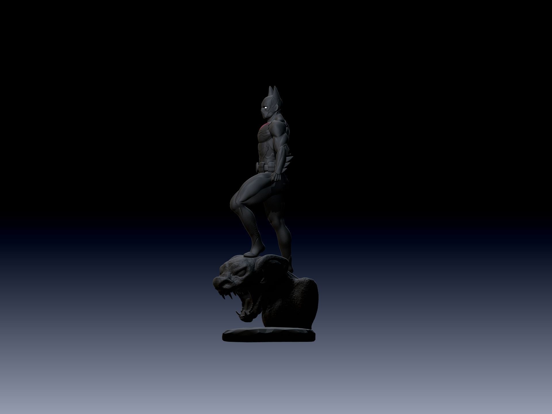Batman Beyond Statue 3D print model_6