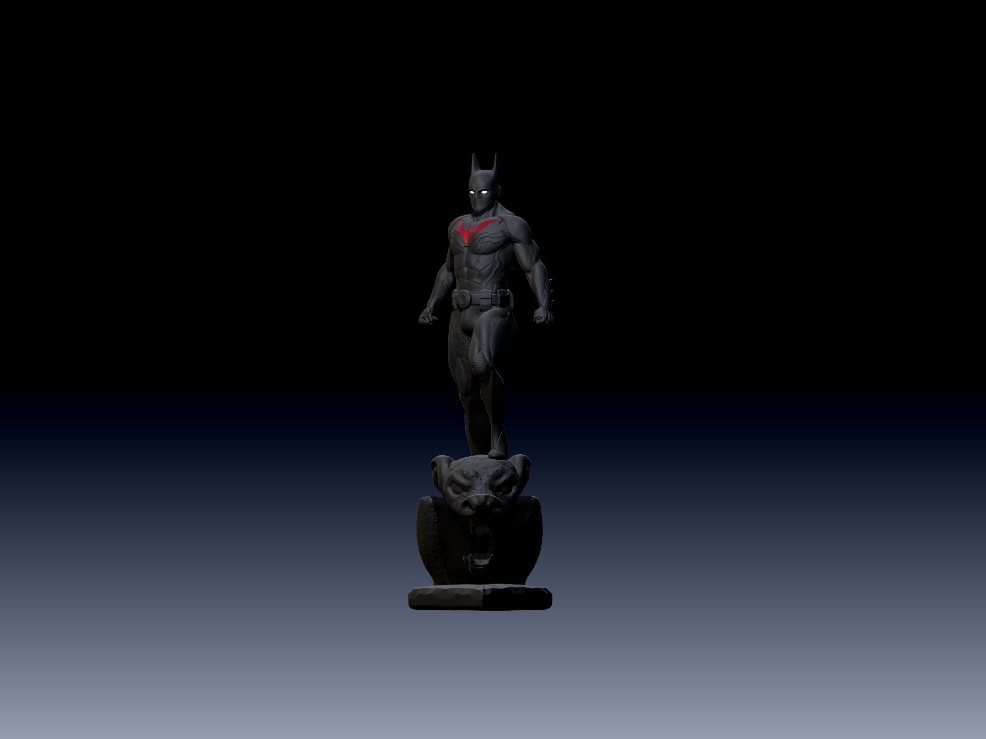 Batman Beyond Statue 3D print model_7