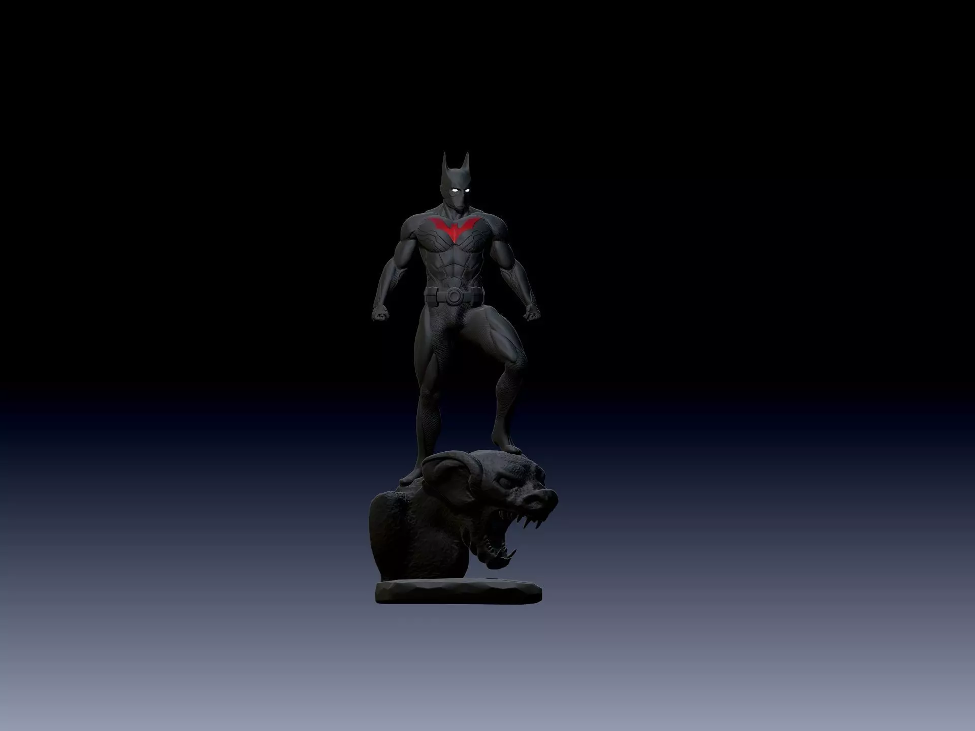 Batman Beyond Statue 3D print model_0