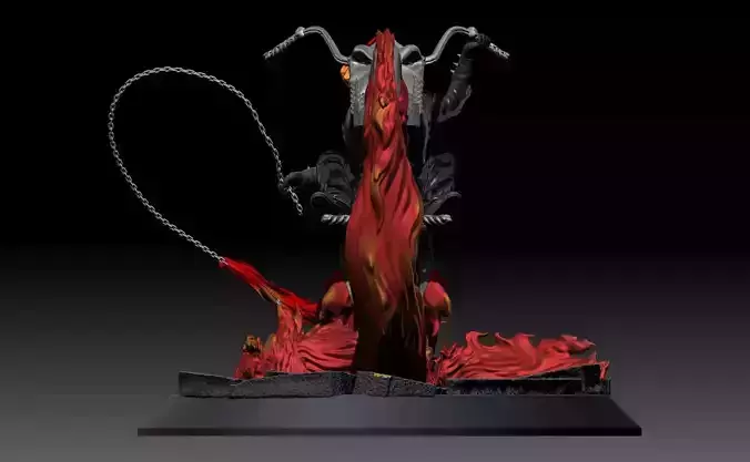 Ghost Rider Statue  3D print model