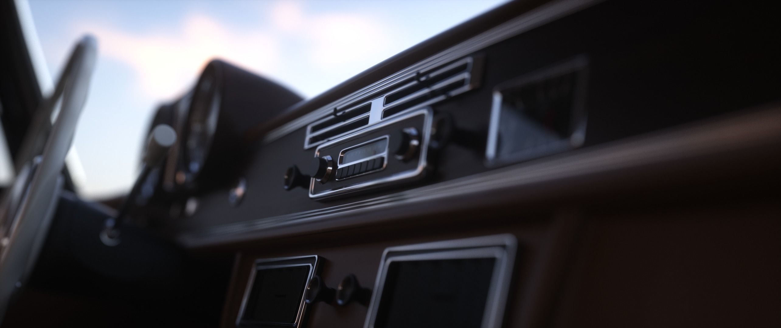 Mercedes 220se w111 3D model_4