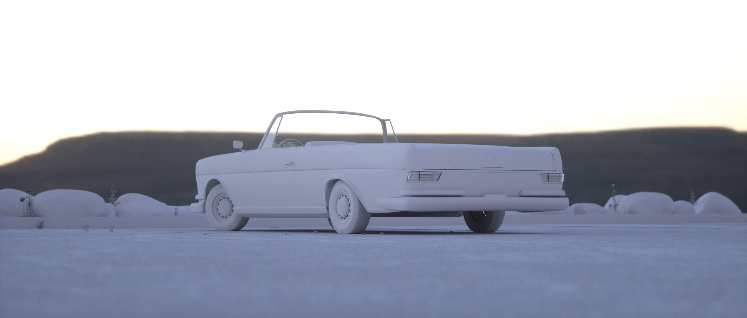 Mercedes 220se w111 3D model_6