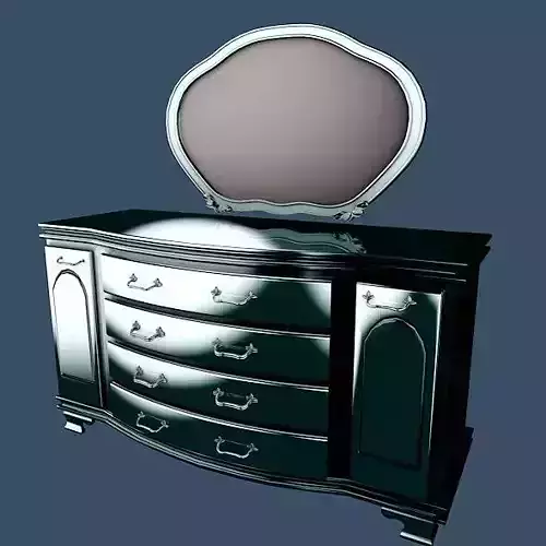 Dressuar dresser with mirror