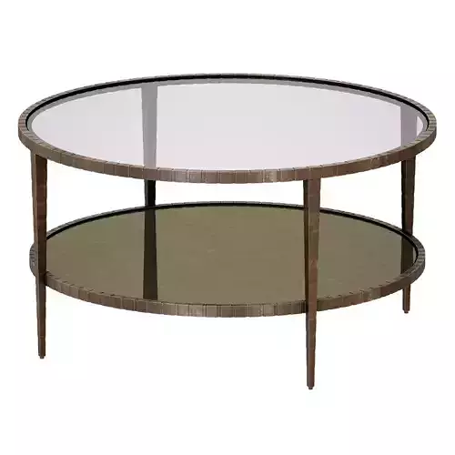 Clairemont Round Art Deco Coffee Table Crate and Barrel