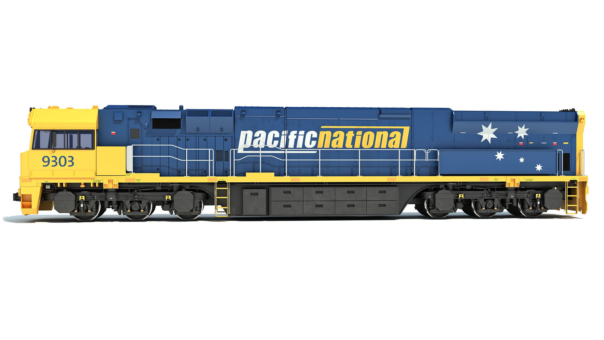 Electric Locomotive C44aci 3D model_2