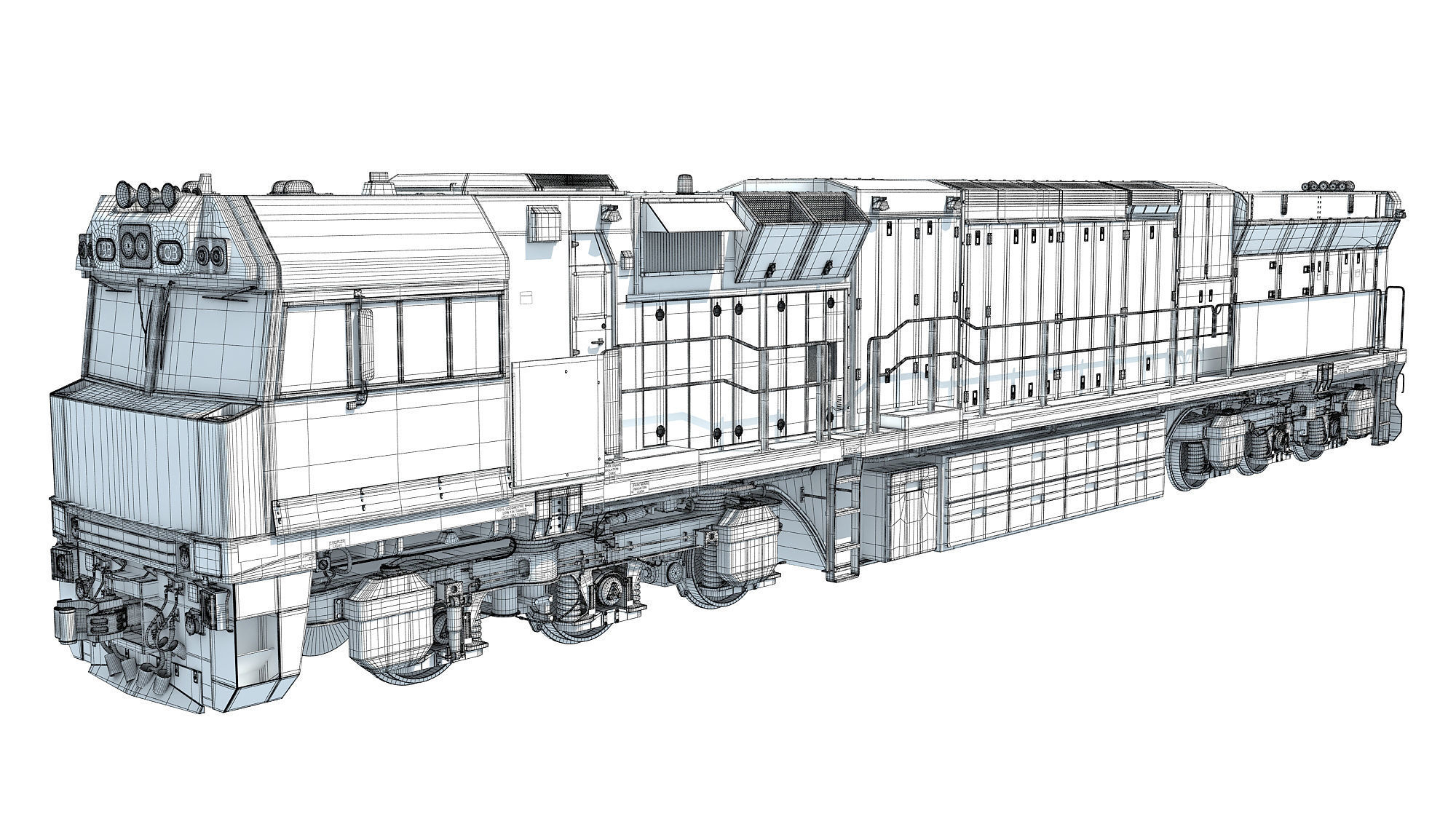 Electric Locomotive C44aci 3D model_21