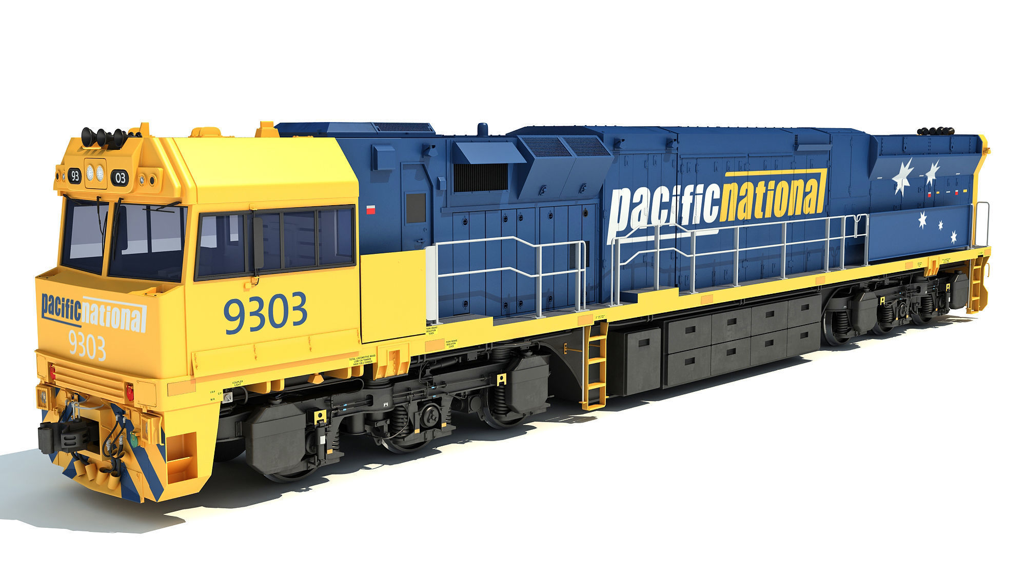 Electric Locomotive C44aci 3D model_1