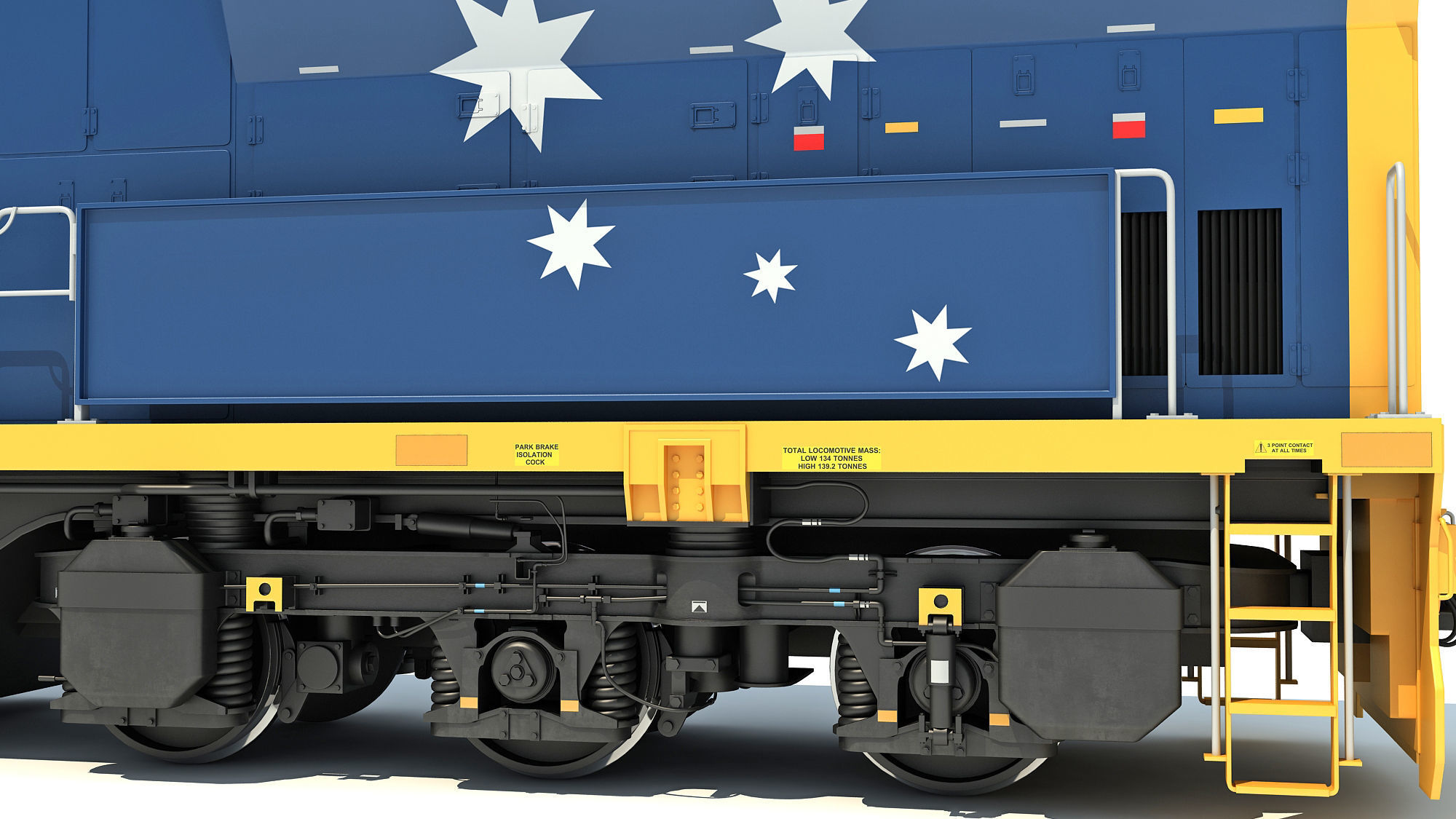 Electric Locomotive C44aci 3D model_17