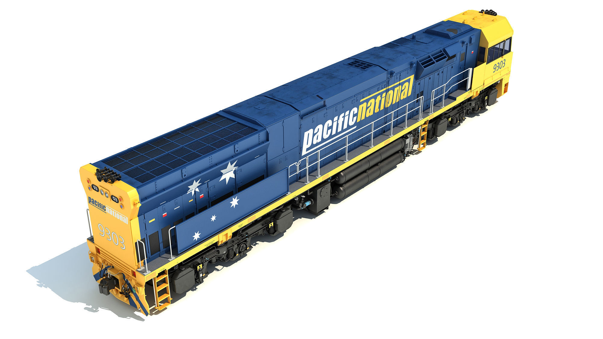 Electric Locomotive C44aci 3D model_6