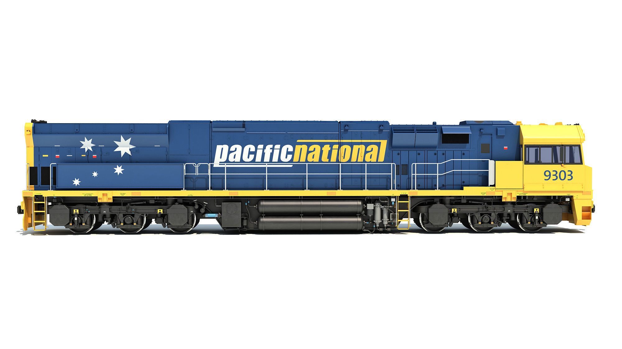 Electric Locomotive C44aci 3D model_8