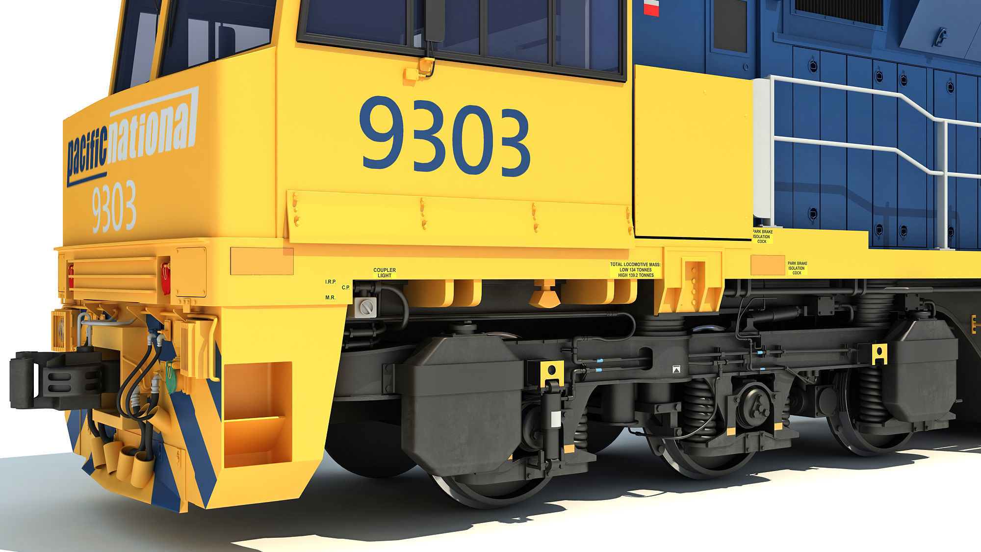 Electric Locomotive C44aci 3D model_14