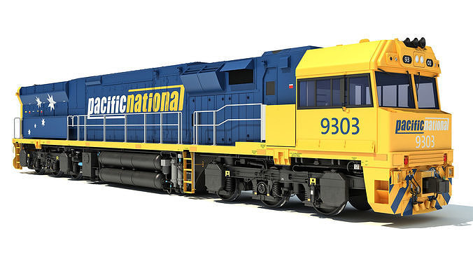 Electric Locomotive C44aci 3D model