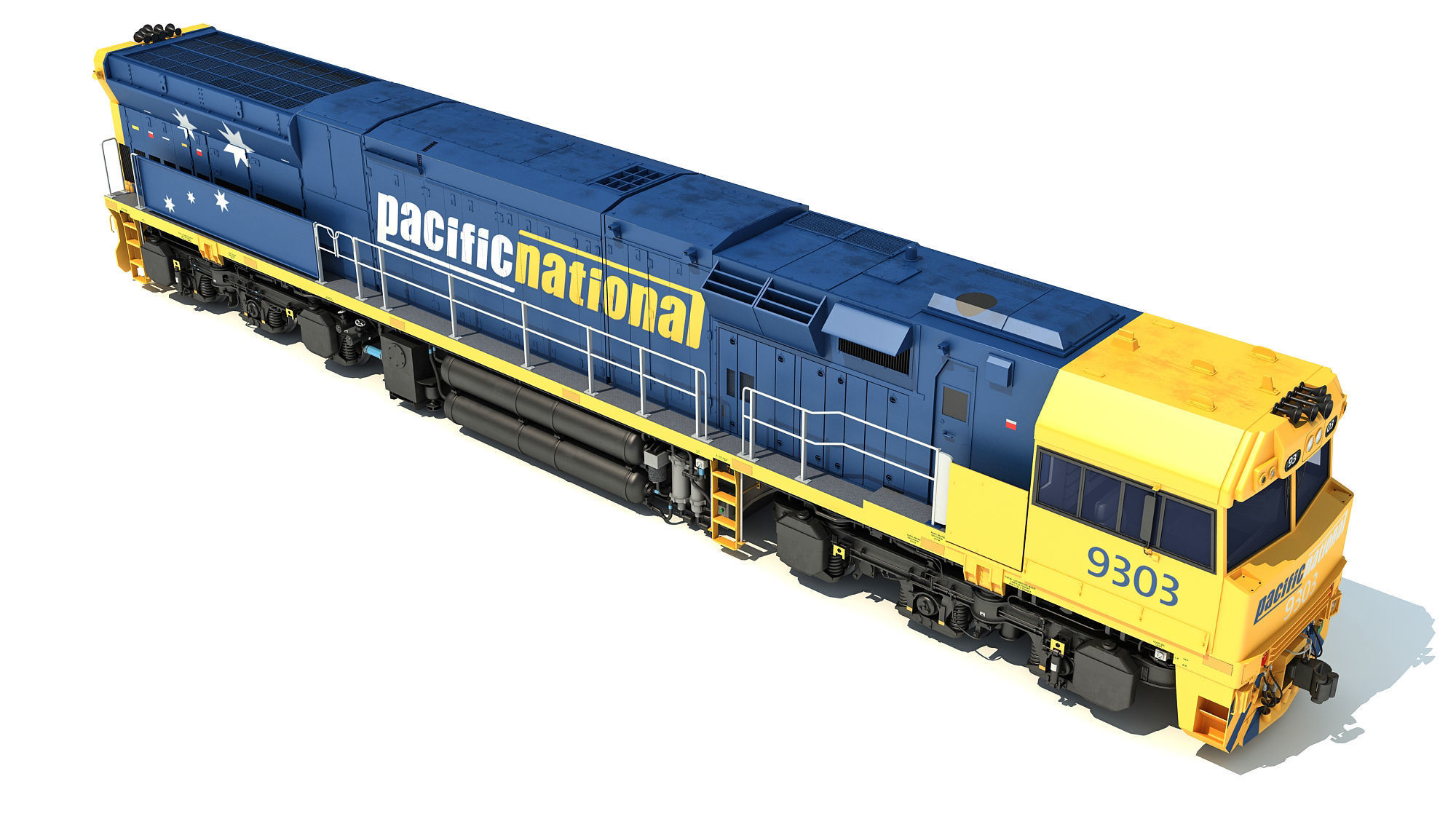 Electric Locomotive C44aci 3D model_9
