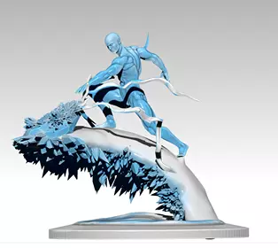 IceMan statue 3D print model_0
