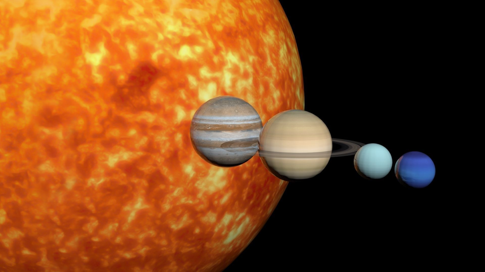 8K PBR Solar System Planets Low-poly 3D model_3