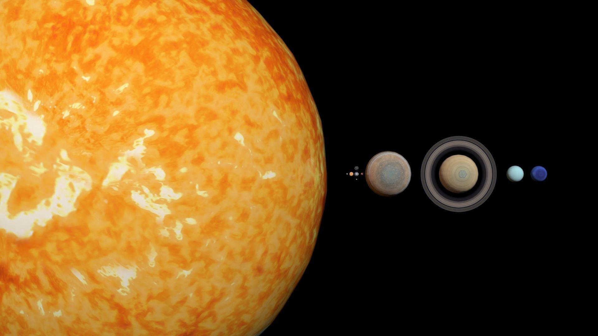 8K PBR Solar System Planets Low-poly 3D model_6