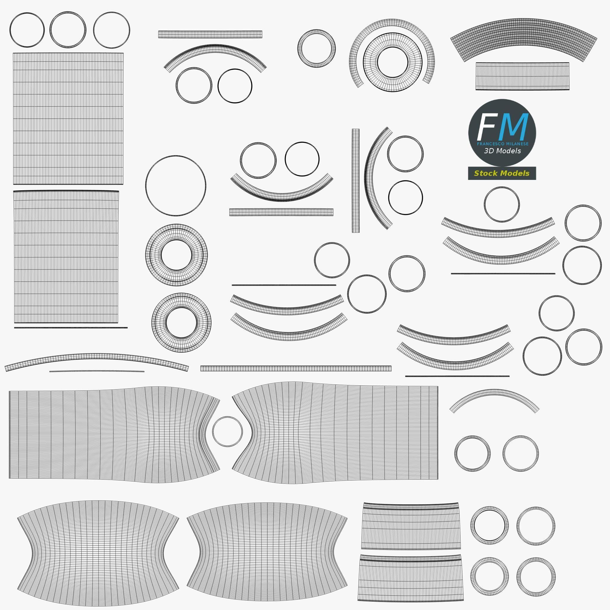 Basin sink siphon 3D model_11