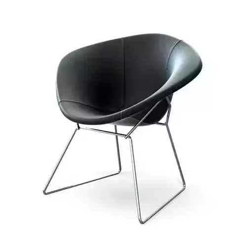 Black plastic armchair 28 am121