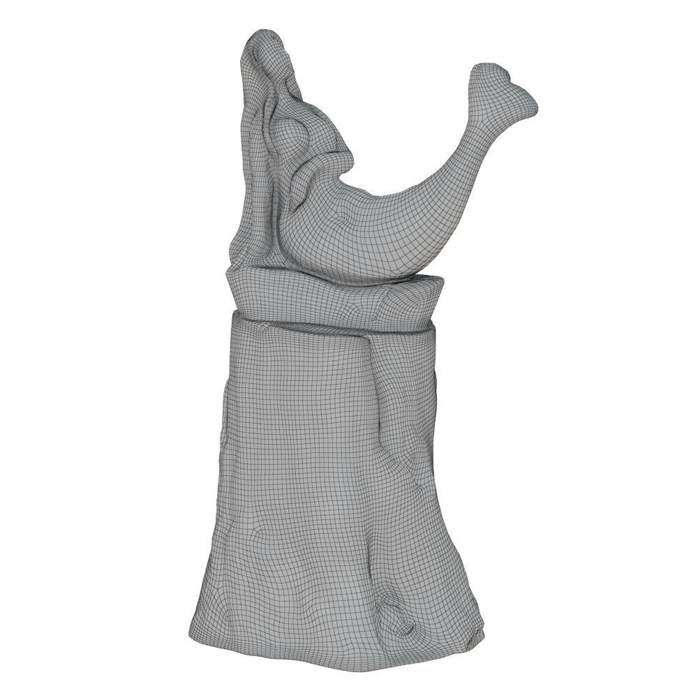 Wooden Mermaid on the Stump 3D model_5