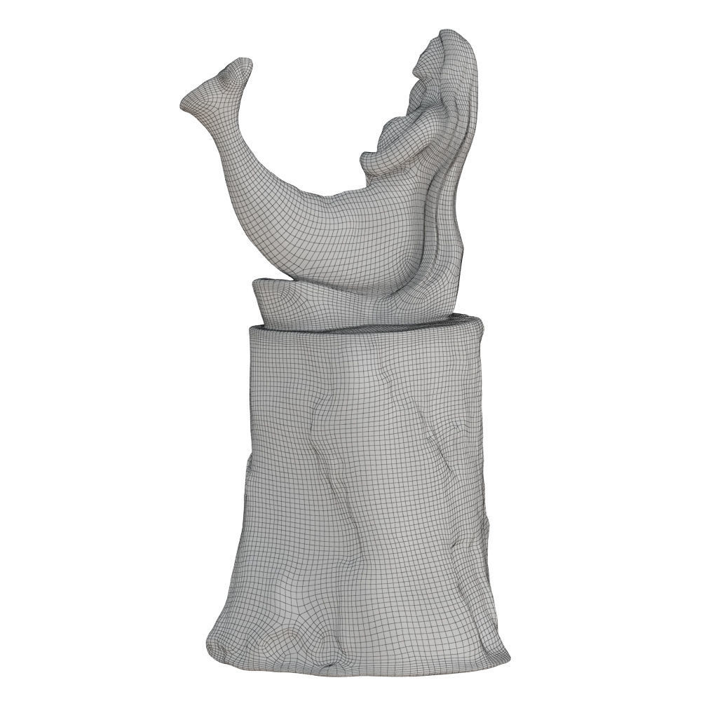 Wooden Mermaid on the Stump 3D model_6