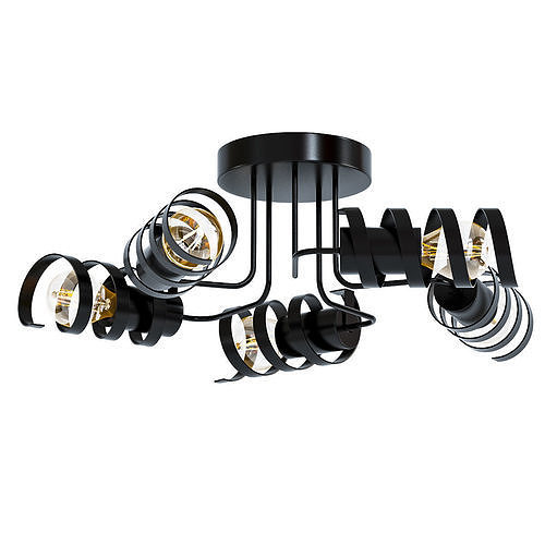 Faeton gold ceiling light fixture 3D model