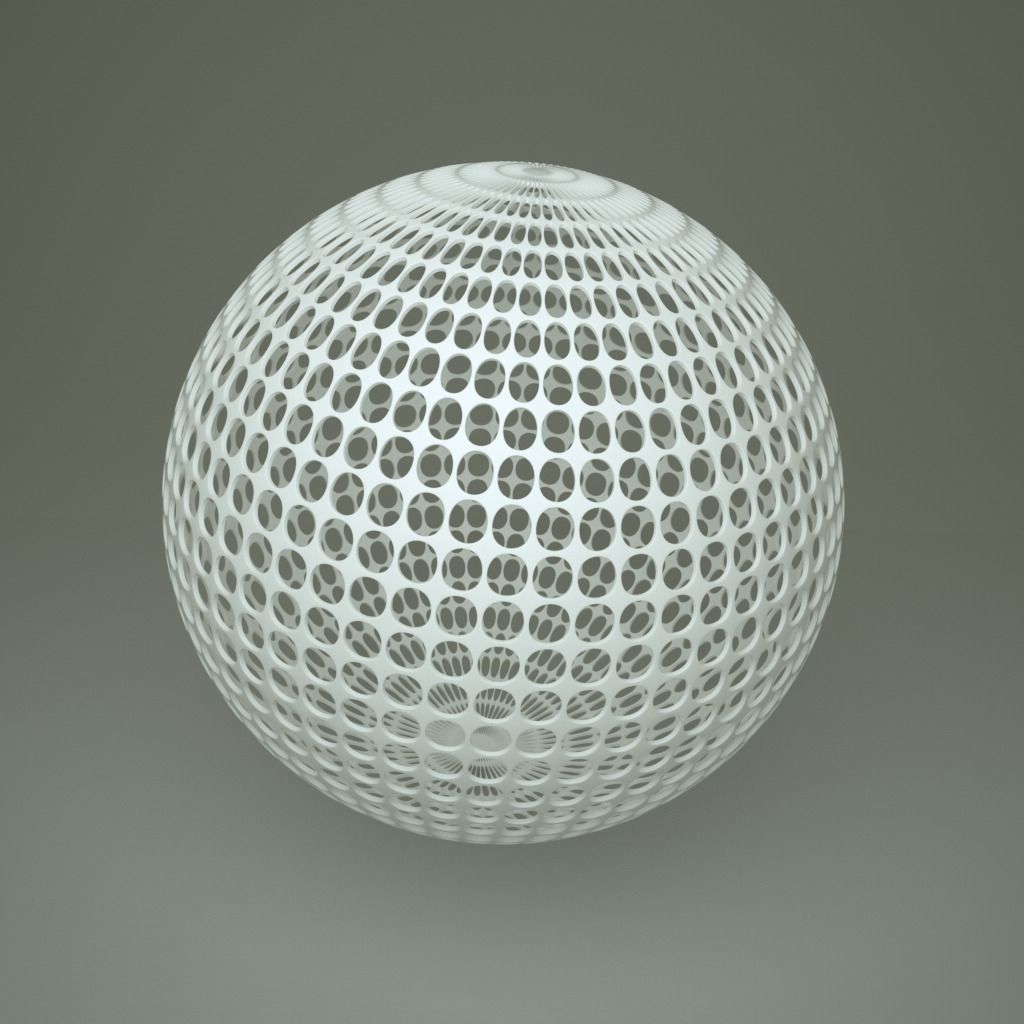 Abstract Geometric Sphere 3D model_2
