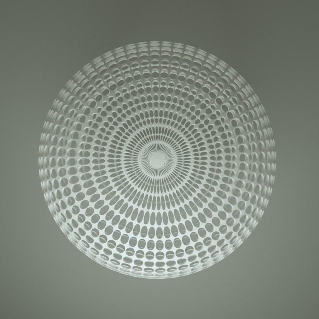 Abstract Geometric Sphere 3D model_3